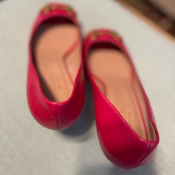 Gucci Hot Pink Leather Horsebit Peep Toe Heels - Size 35.5 - Picture 2 of 4